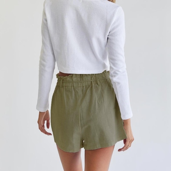 Princess Polly Olive Green Women Shorts - Picture 4 of 5